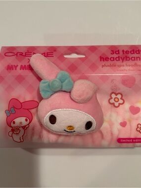 Crème Sanrio My Melody Limited Edition 3D plush spa headband / NEW in packaging